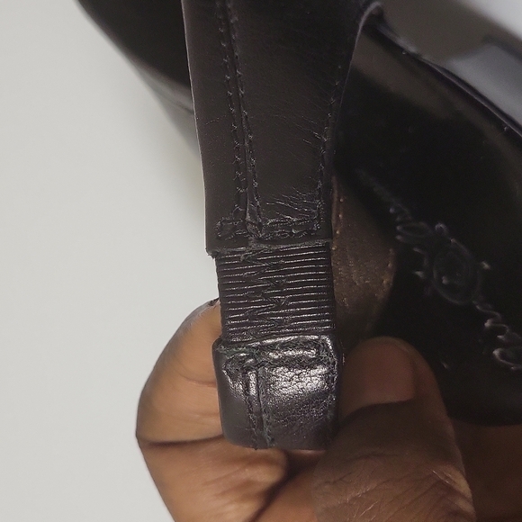 Born Crown SARASOTA Kiltie Slingback Heels Black Size 7 👡 - Picture 12 of 13